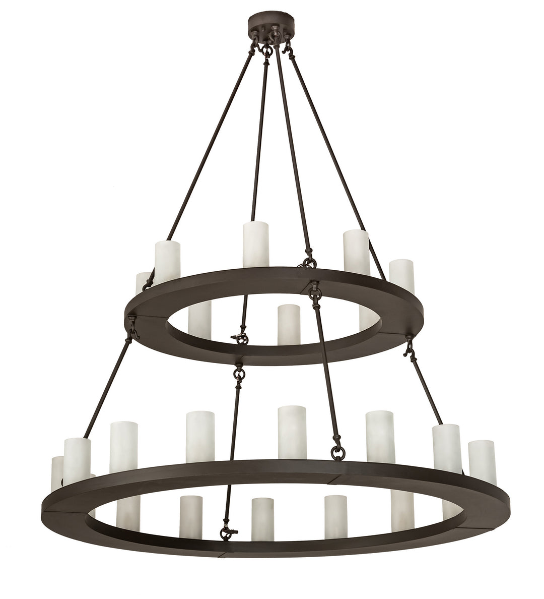Meyda Tiffany Loxley 197483 Chandelier Light - Mahogany Bronze