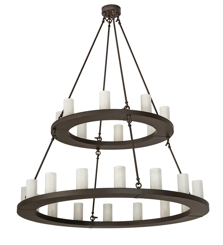 Meyda Tiffany Loxley 197483 Chandelier Light - Mahogany Bronze