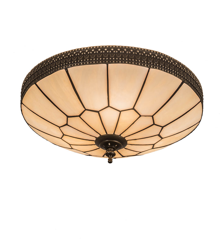 Meyda Tiffany Vincent 197707 Ceiling Light - Craftsman Brown Highlighted