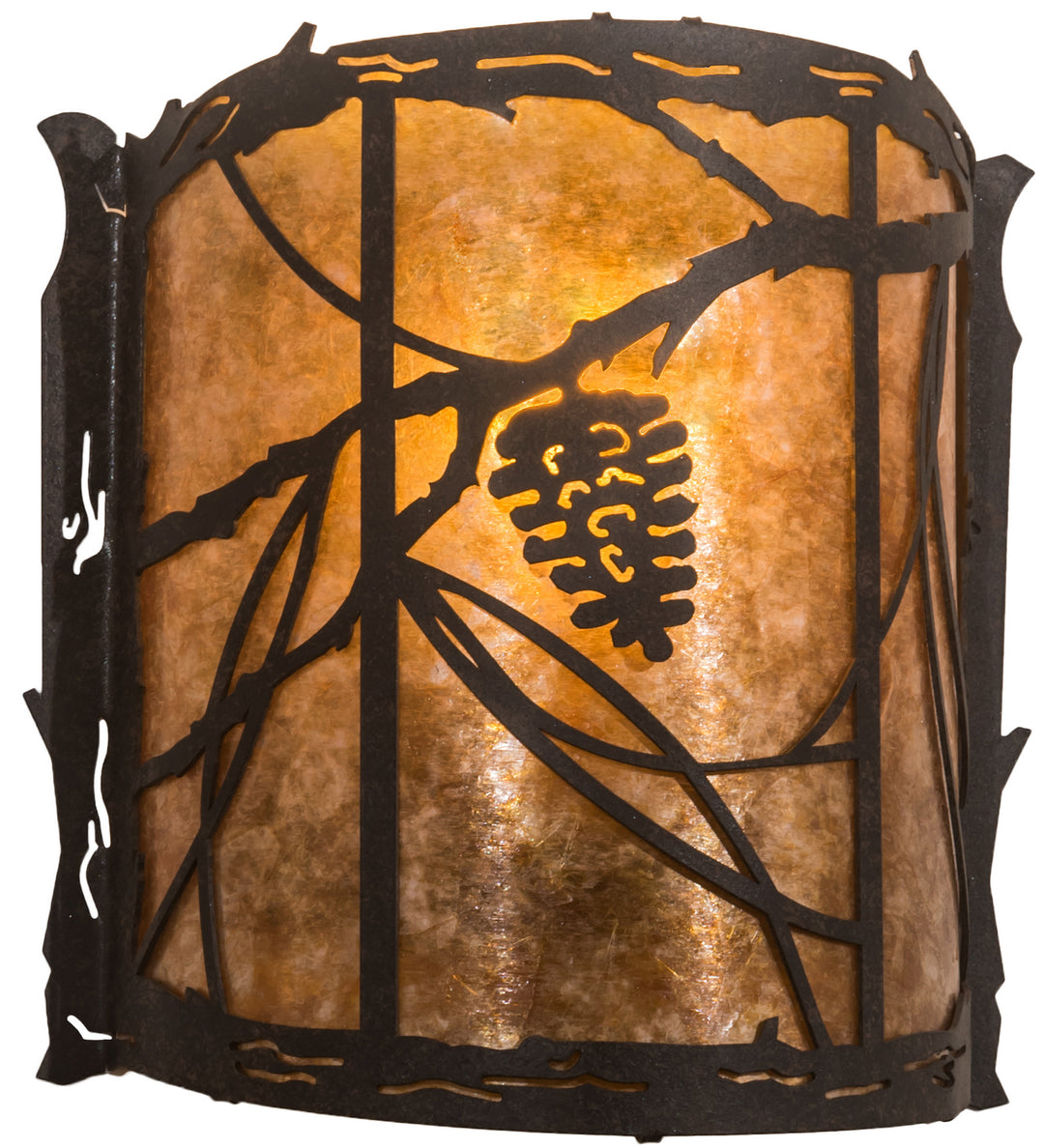 Meyda Tiffany Whispering Pines 197900 Wall Light - Wrought Iron