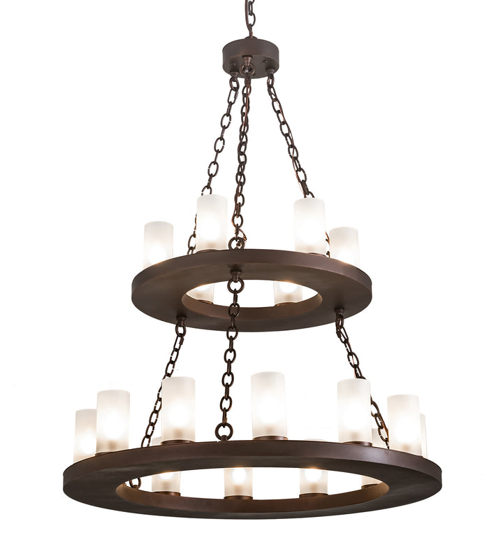 Meyda Tiffany Loxley 197989 Chandelier Light - Mahogany Bronze