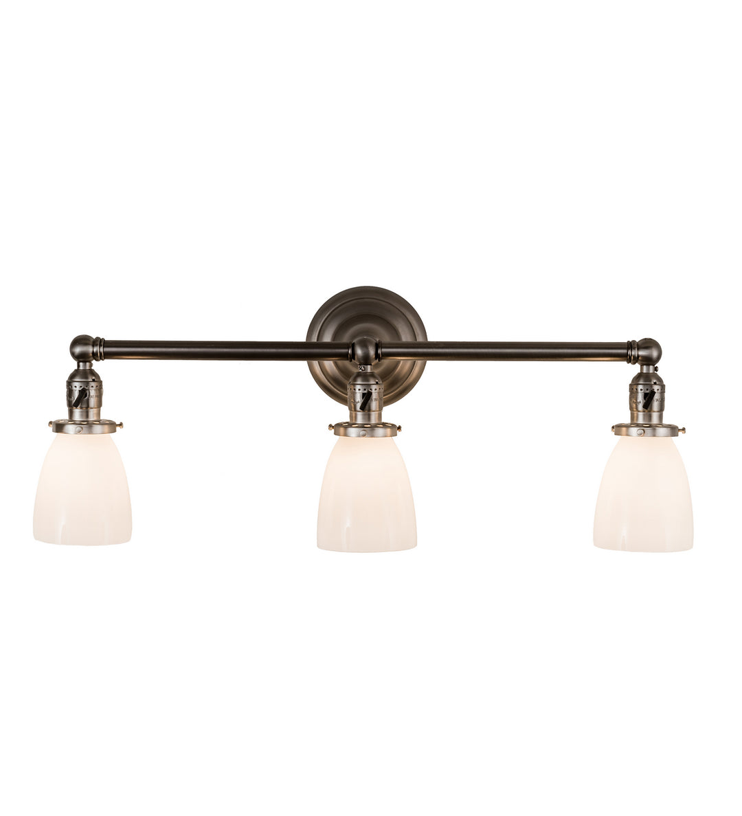 Meyda Tiffany Revival 199096 Bath Vanity Light 25 in. wide - Brushed Nickel