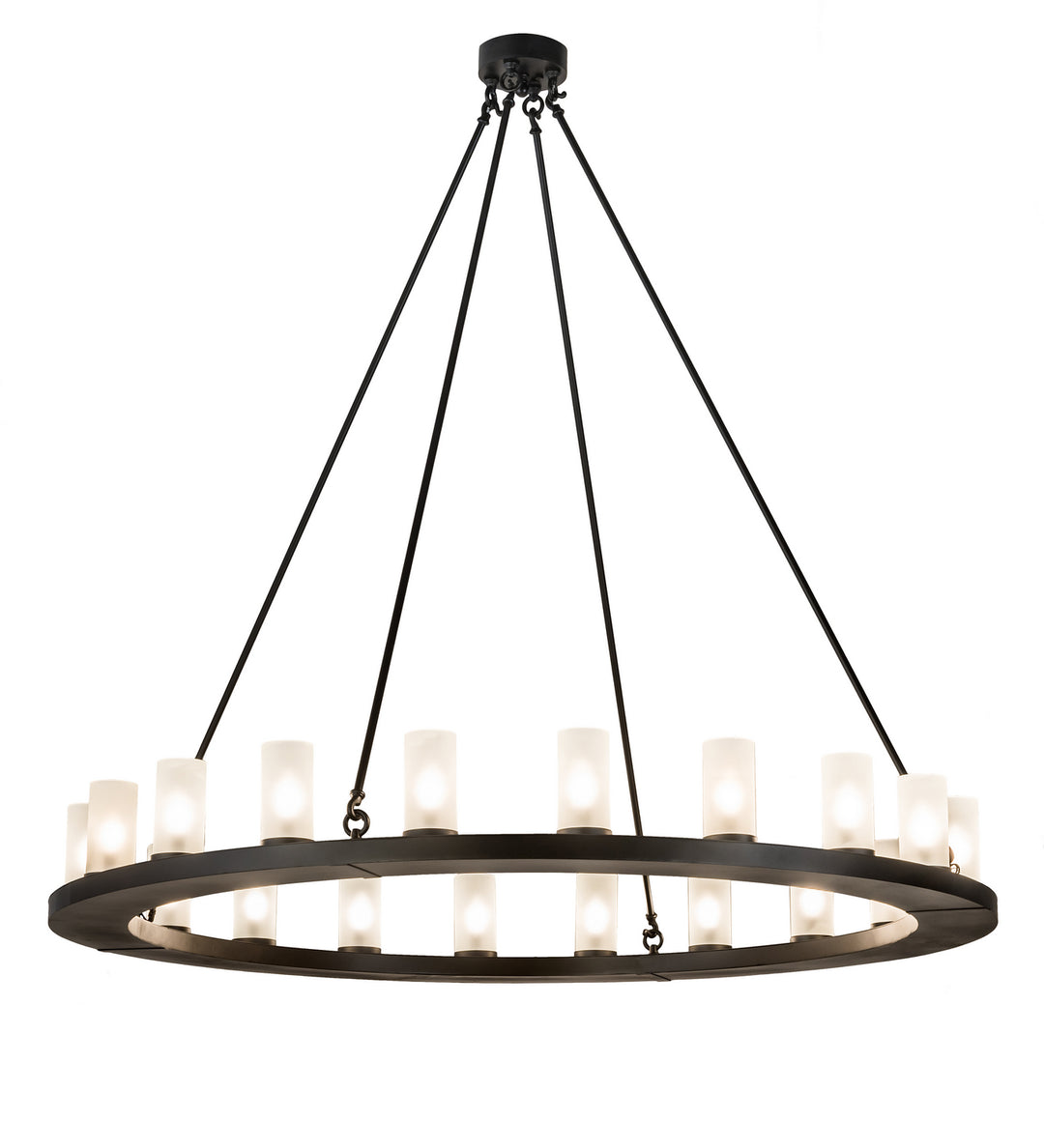 Meyda Tiffany Loxley 199415 Chandelier Light - Blackwash Powdercoat