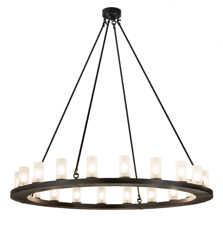 Meyda Tiffany Loxley 199415 Chandelier Light - Blackwash Powdercoat
