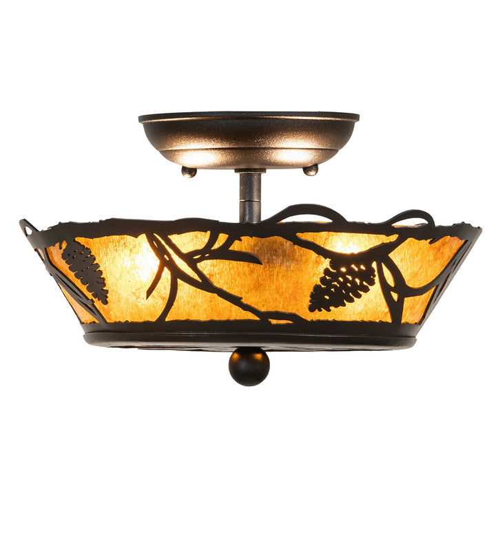 Meyda Tiffany Whispering Pines 199593 Ceiling Light - Antique Copper