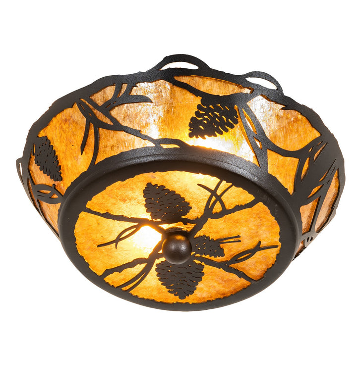 Meyda Tiffany Whispering Pines 199593 Ceiling Light - Antique Copper