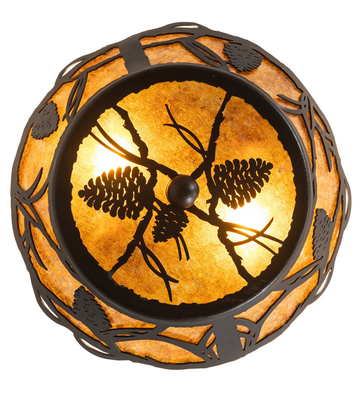 Meyda Tiffany Whispering Pines 199593 Ceiling Light - Antique Copper