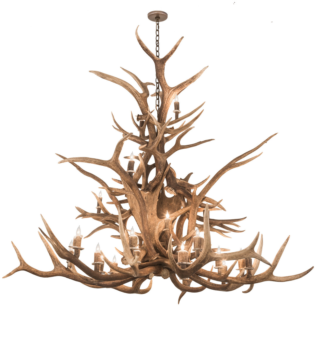 Meyda Tiffany Antlers 200433 Chandelier Light - Craftsman Brown,Mahogany Bronze