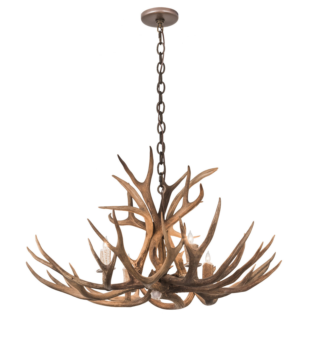 Meyda Tiffany Antlers 200437 Chandelier Light - Custom,Brass Tint
