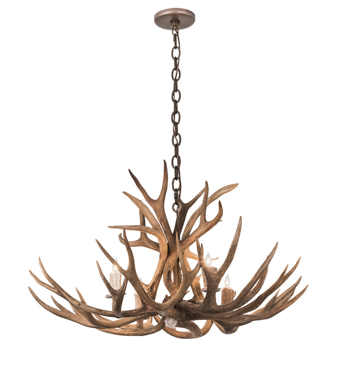 Meyda Tiffany Antlers 200437 Chandelier Light - Custom,Brass Tint