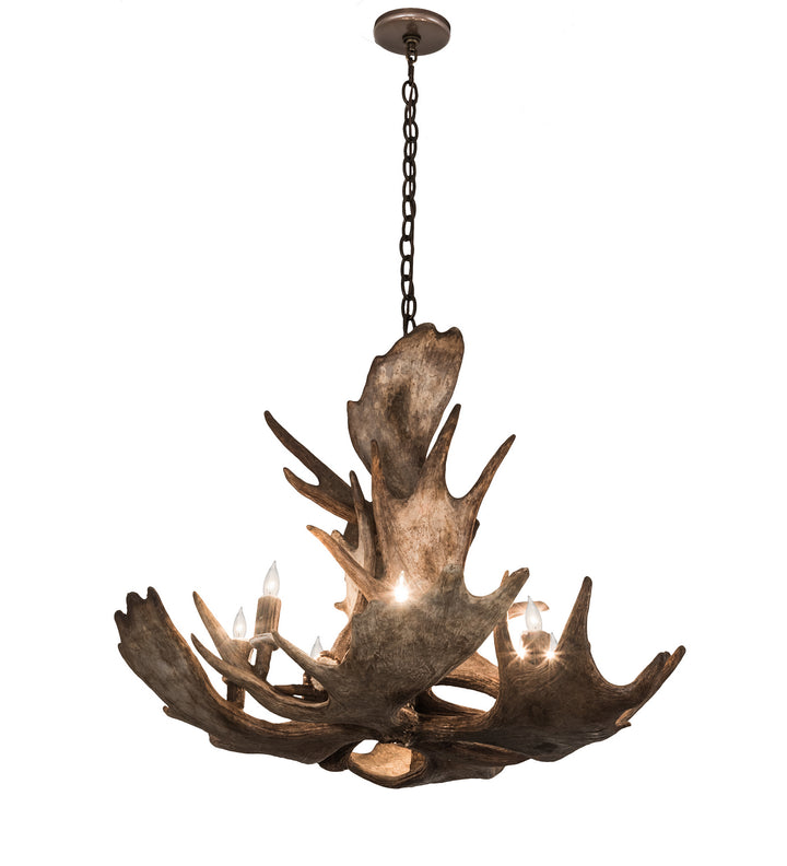 Meyda Tiffany Antlers 200438 Chandelier Light - Antique Copper