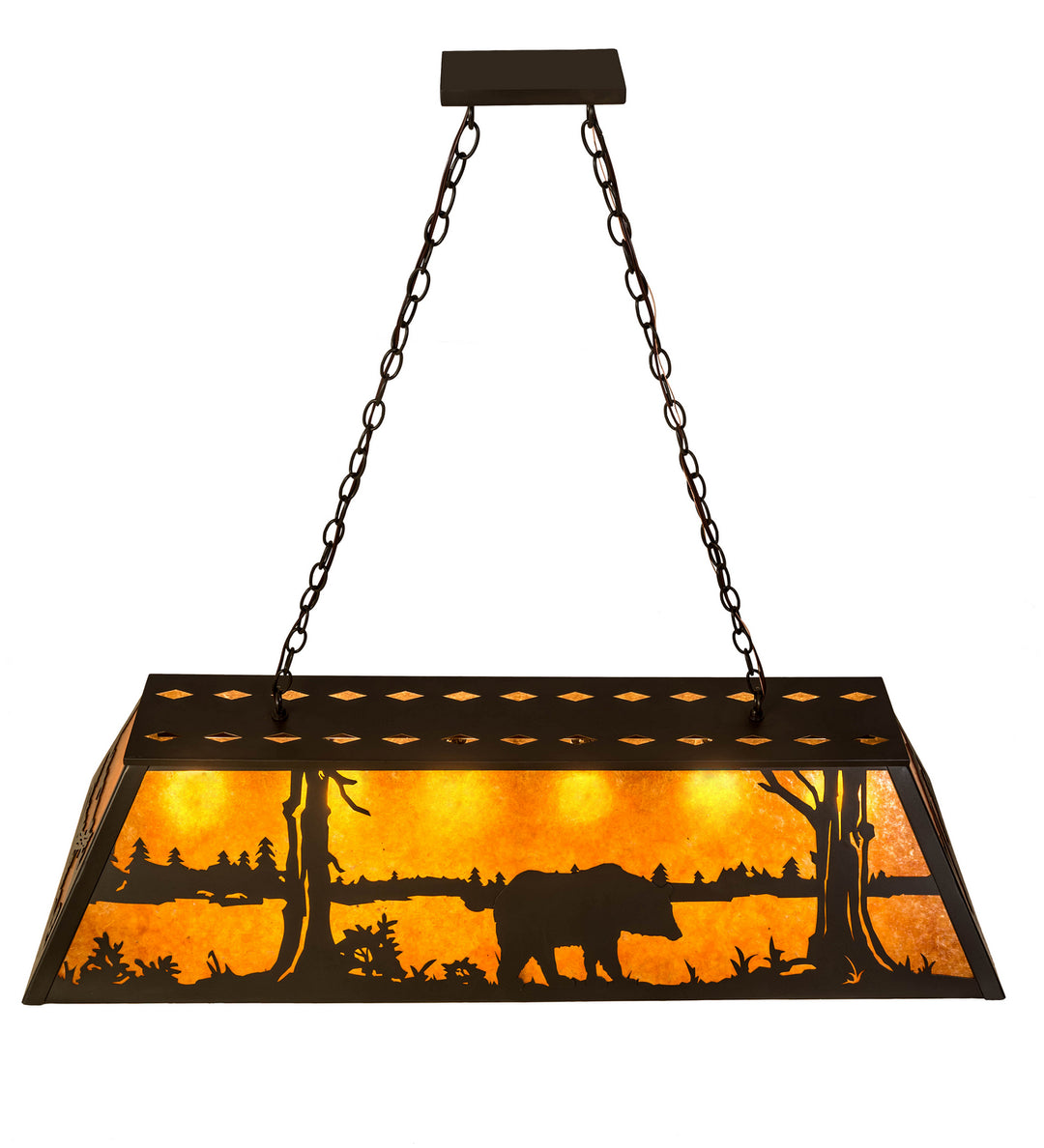 Meyda Tiffany Black Bear 98035 Pendant Light - Antique Copper, Timeless Bronze