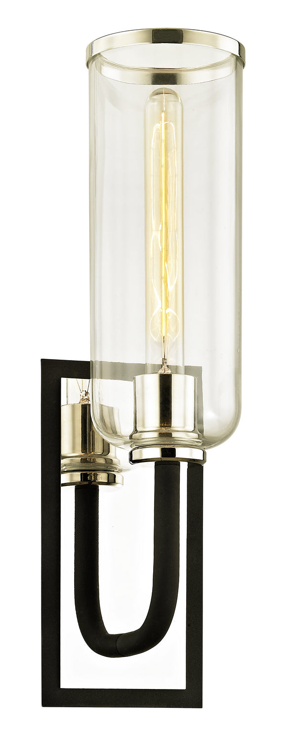 Troy Aeon B6271 Wall Sconce Light - Carbide Blk & Pol Nickel