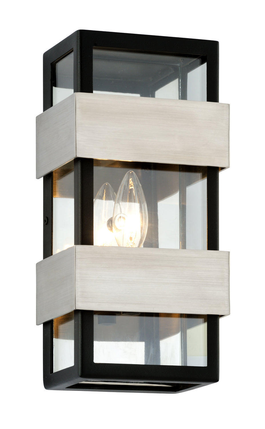 Troy Lighting B6521  Dana Point Outdoor Black With Brushed Stainless