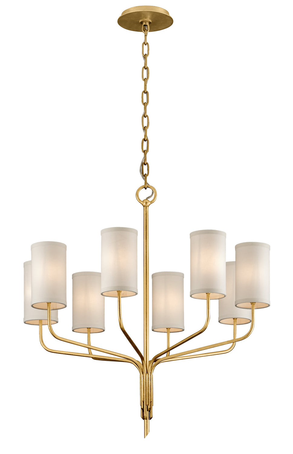 Troy Juniper F6168-GL Chandelier Light - Textured Gold Leaf