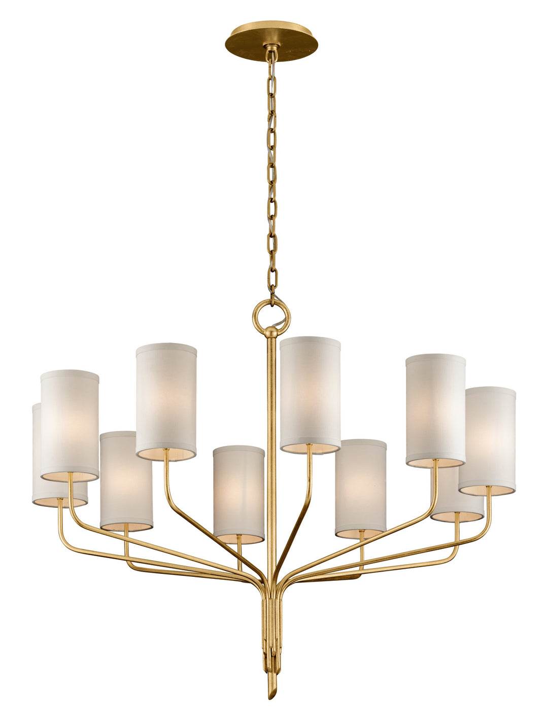 Troy Juniper F6169-GL Chandelier Light - Textured Gold Leaf
