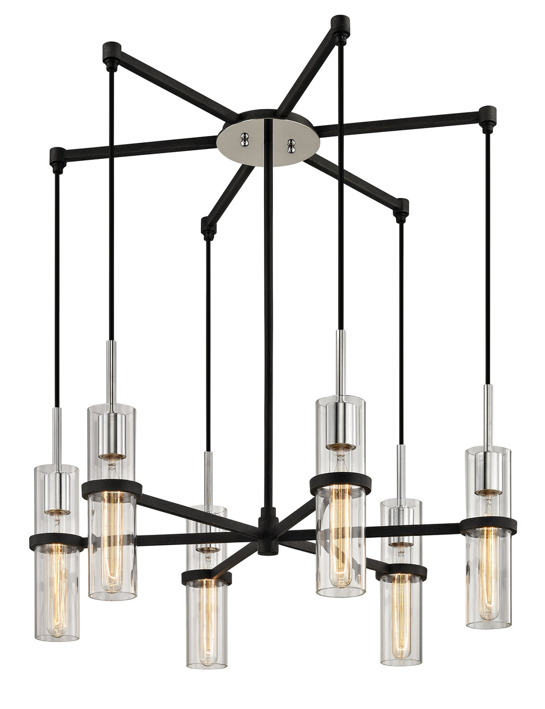Troy Xavier F6196 Chandelier Light - Vintage Iron