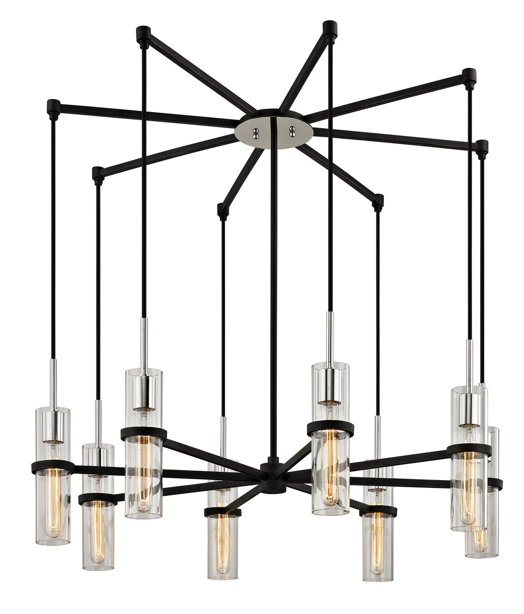 Troy Xavier F6198 Chandelier Light - Vintage Iron
