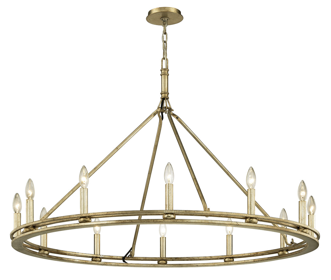 Troy Sutton F6247 Chandelier Light - Champagne Silver Leaf