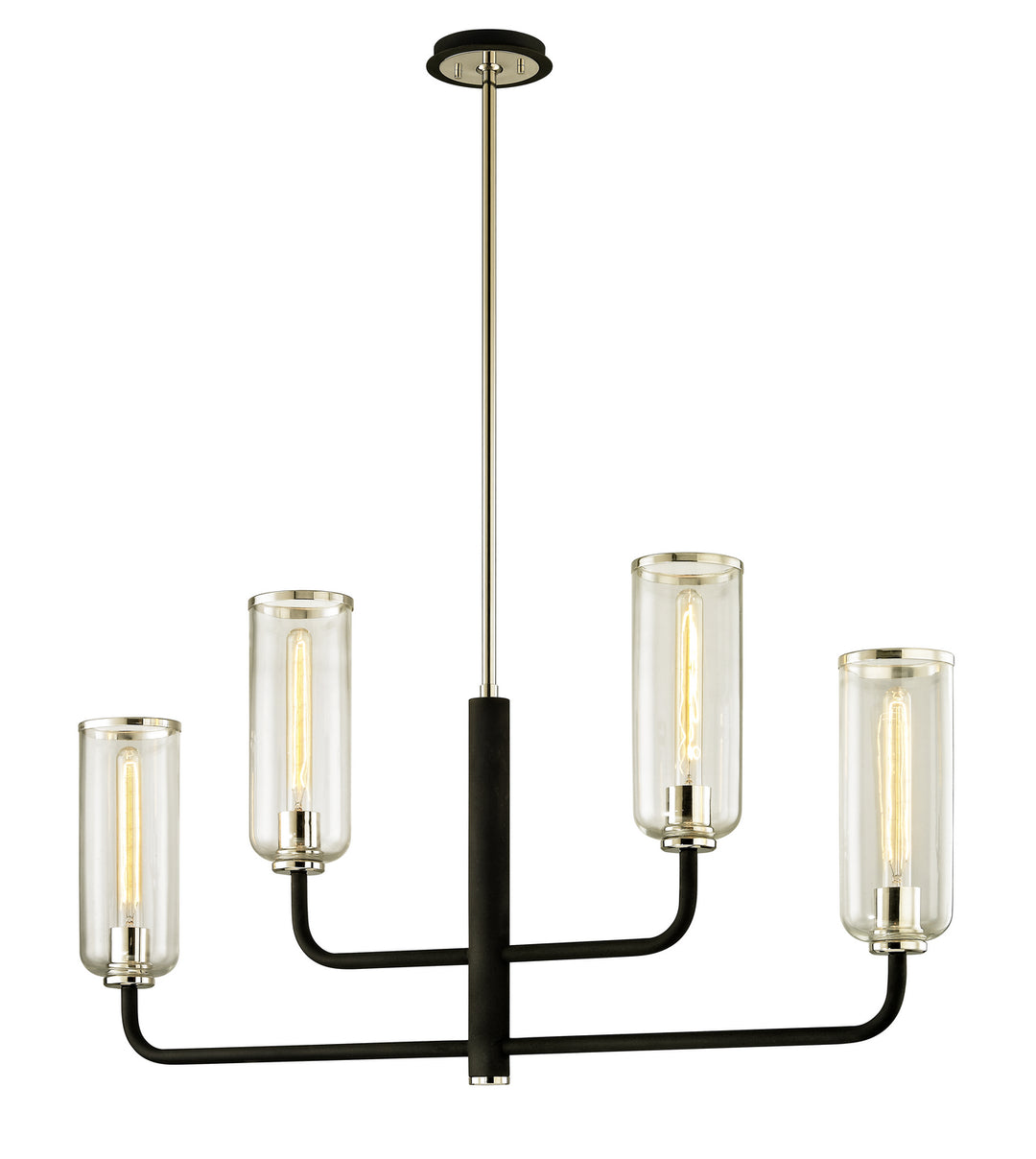 Troy Aeon F6275 Pendant Light - Carbide Blk & Pol Nickel