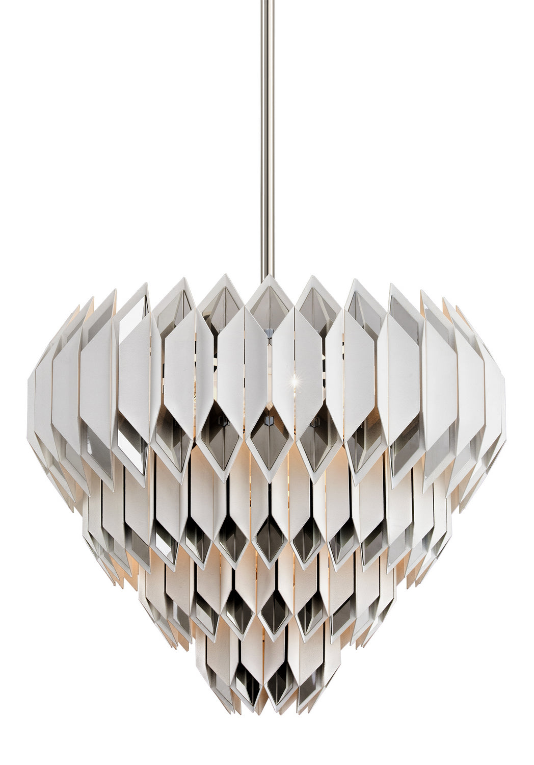Corbett Haiku 254-413 Pendant Light - White With Polished Stainless