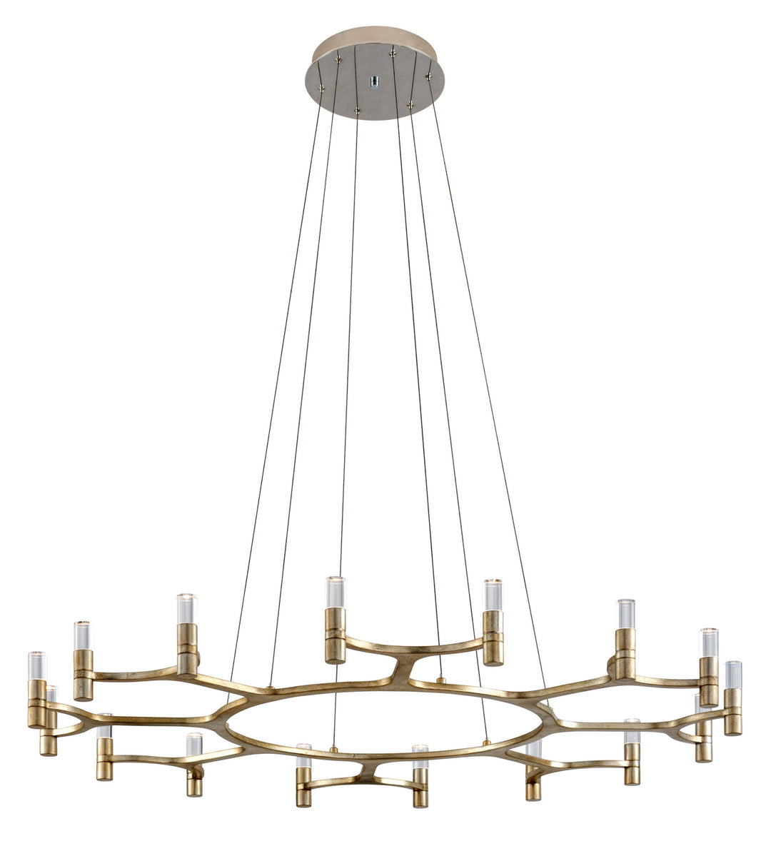 Corbett Nexus 258-016 Chandelier Light - Satin Silver Leaf