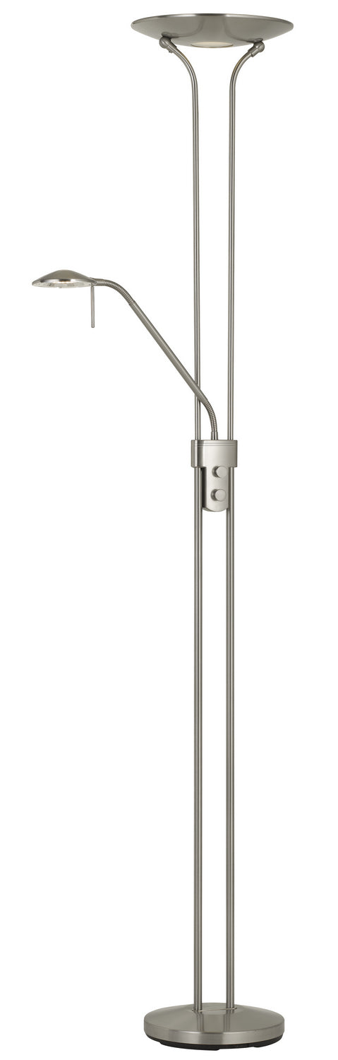 Cal Lighting BO-2780TR-BS Pavia Led Torchiere Lamp Pewter, Nickel, Silver