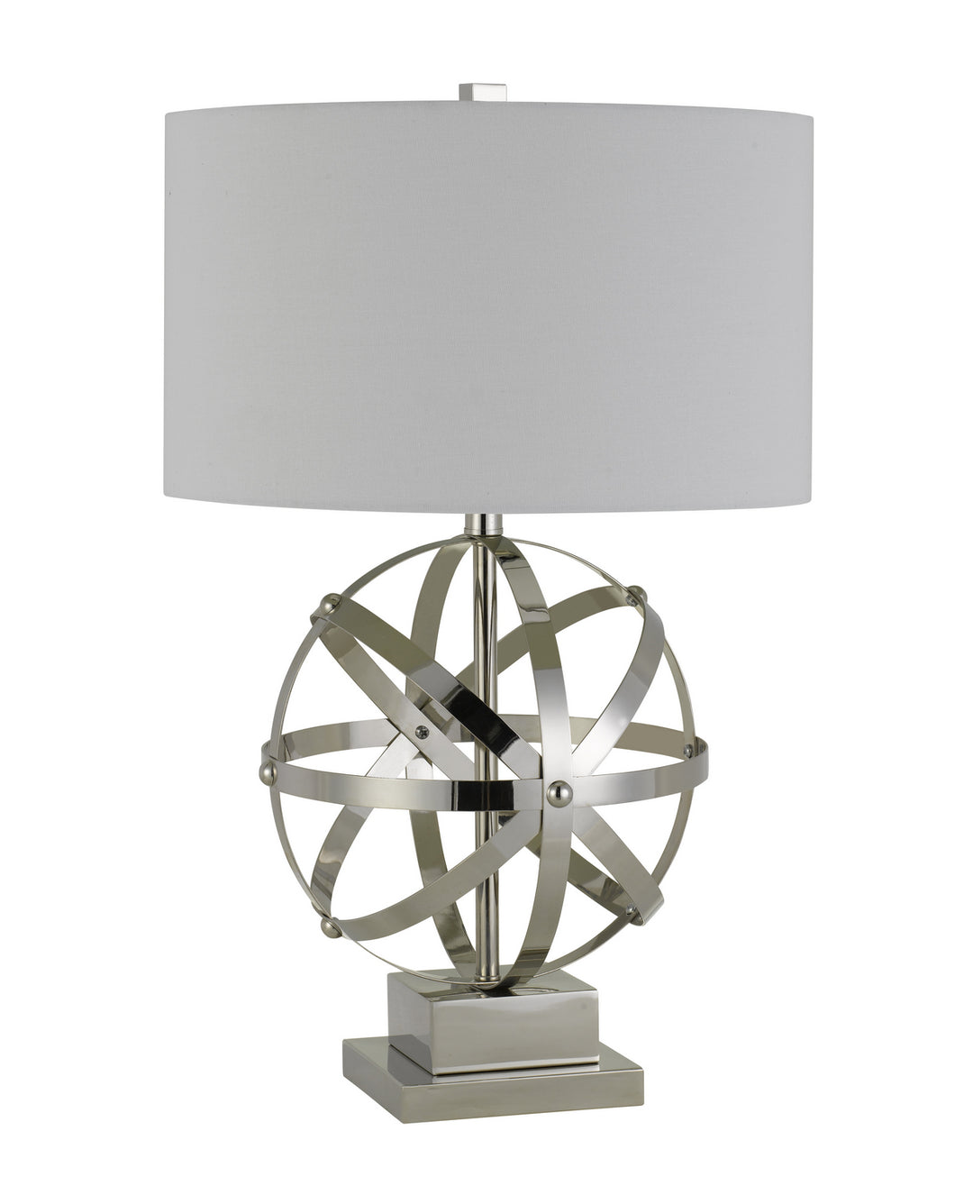 Cal Lighting BO-2785TB Vittoria One Light Table Lamp Lamp Pewter, Nickel, Silver