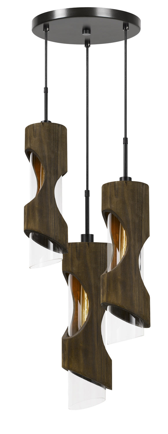 Cal Zamora FX-3669-3 Pendant Light - Smoky Wood