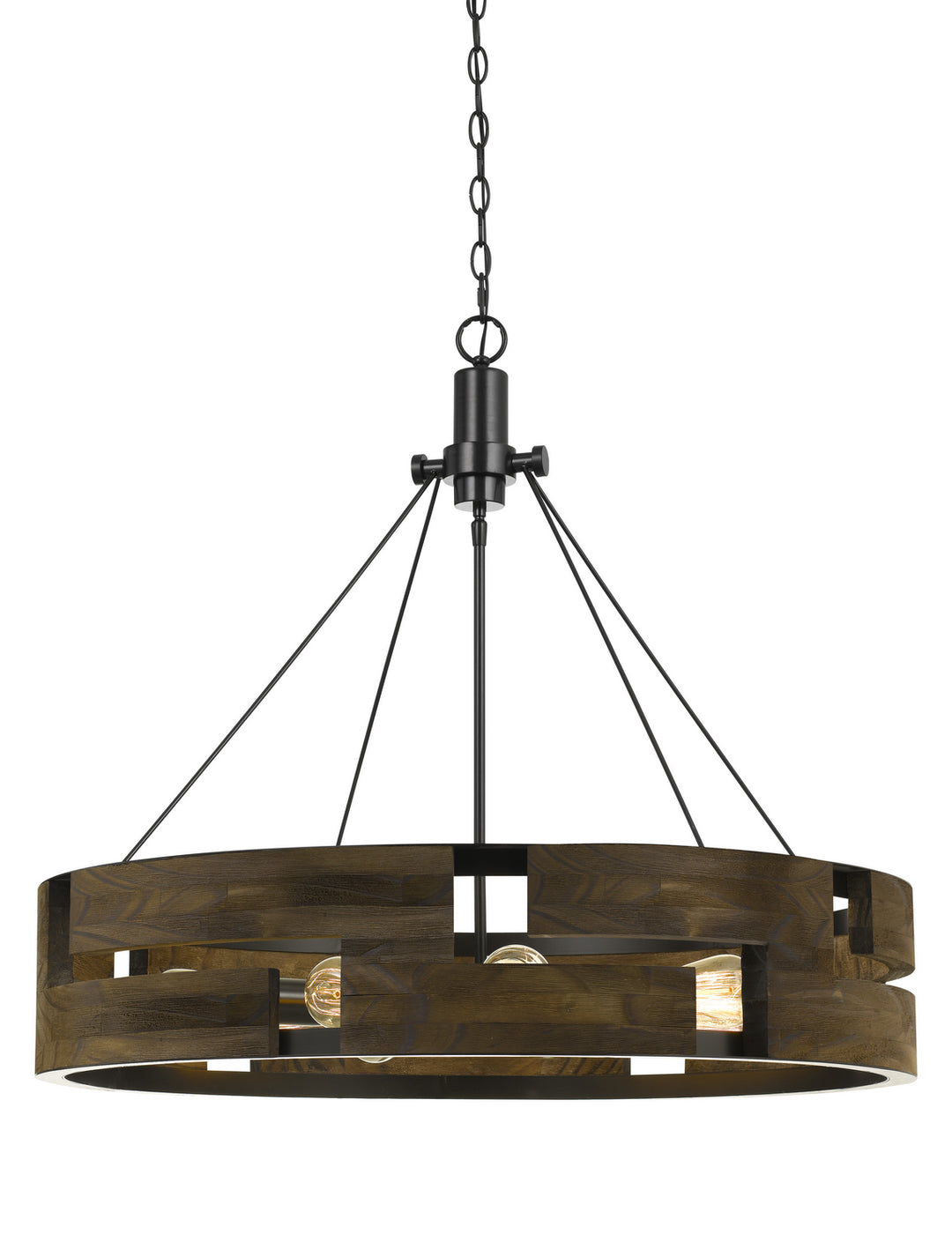 Cal Bradecord FX-3670-9 Chandelier Light - Smoky Wood