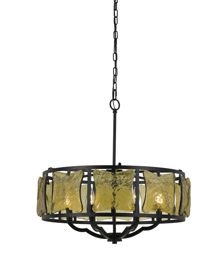 Cal Revenna FX-3677-6 Chandelier Light - Black