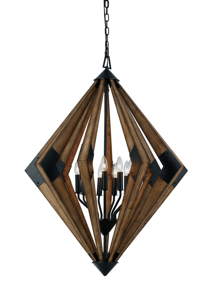 Cal Arezzo FX-3679-9 Pendant Light - Wood