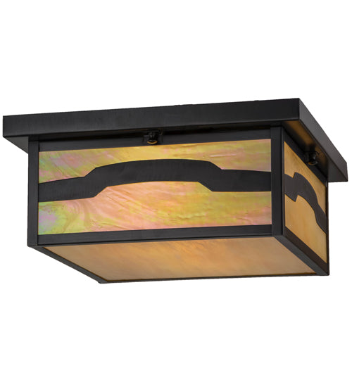 Meyda Tiffany Hyde Park 87440 Ceiling Light - Craftsman Brown