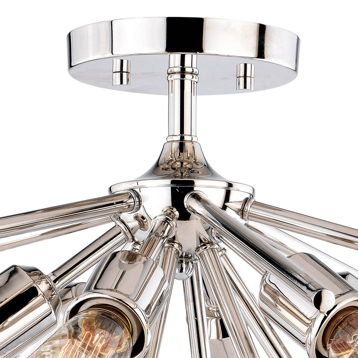 Vaxcel Estelle C0161 Ceiling Light - Polished Nickel