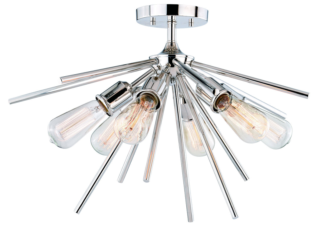 Vaxcel Estelle C0161 Ceiling Light - Polished Nickel