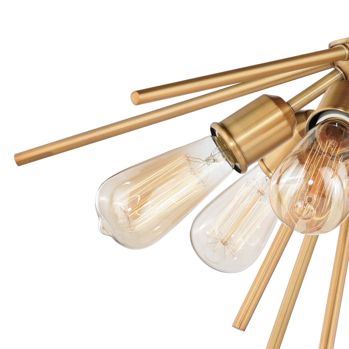 Vaxcel Estelle C0162 Ceiling Light - Natural Brass