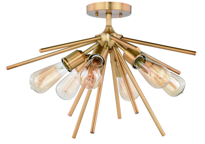 Vaxcel Estelle C0162 Ceiling Light - Natural Brass