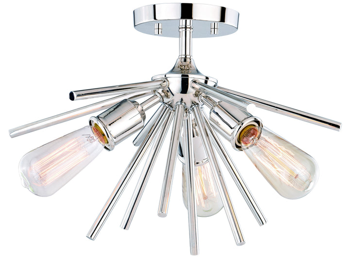 Vaxcel Estelle C0163 Ceiling Light - Polished Nickel