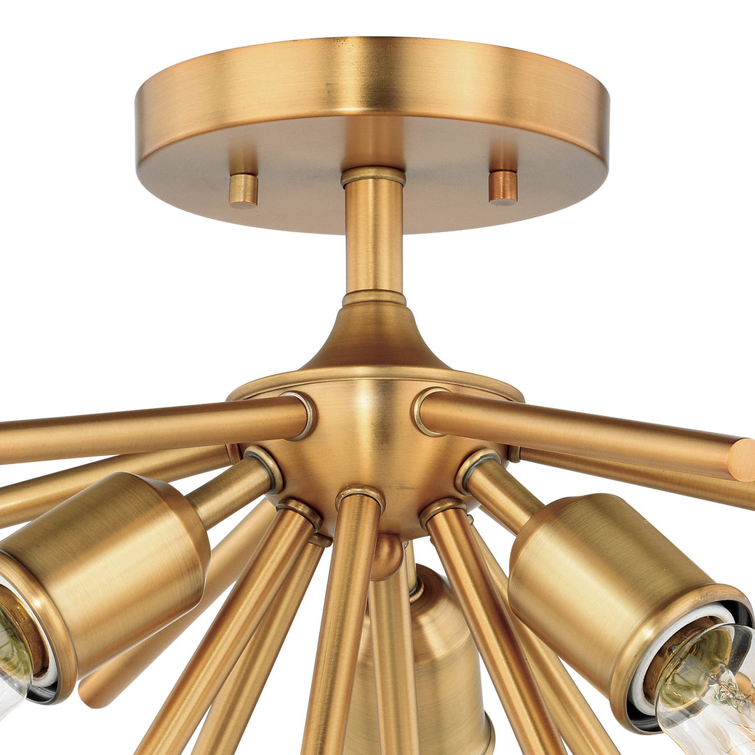 Vaxcel Estelle C0164 Ceiling Light - Natural Brass
