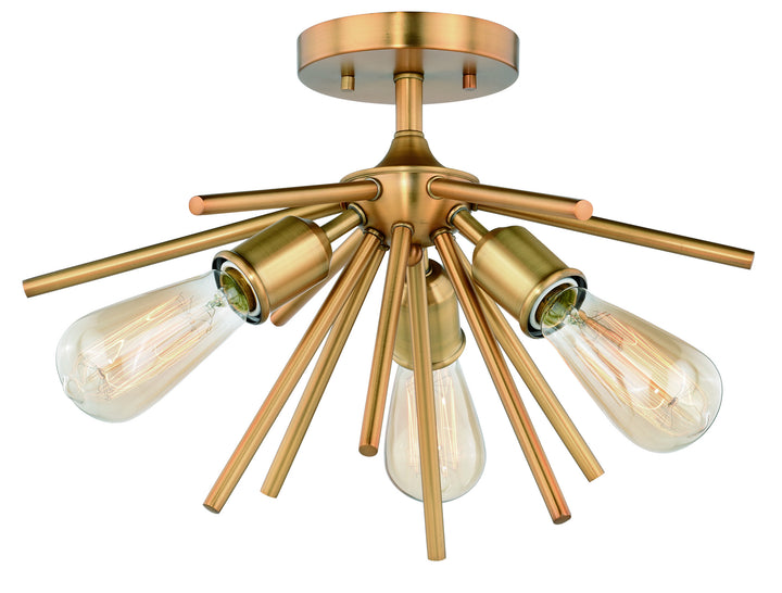 Vaxcel Estelle C0164 Ceiling Light - Natural Brass