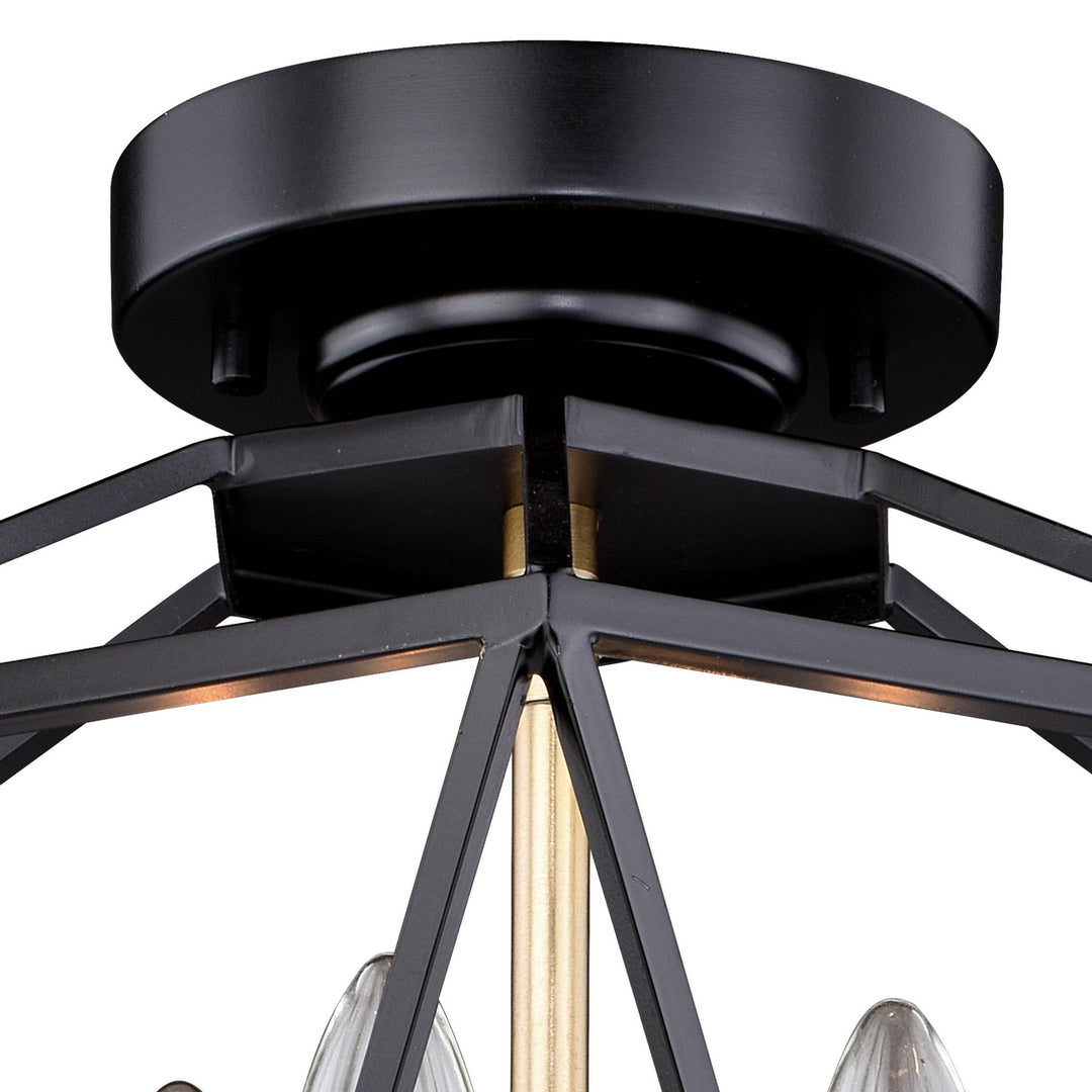 Vaxcel Turin C0174 Ceiling Light - Noble Bronze and Natural Brass