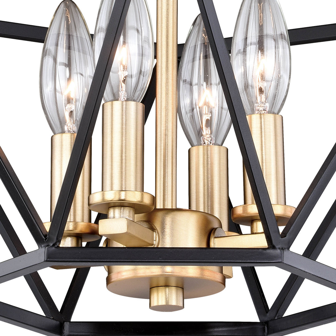 Vaxcel Turin C0174 Ceiling Light - Noble Bronze and Natural Brass
