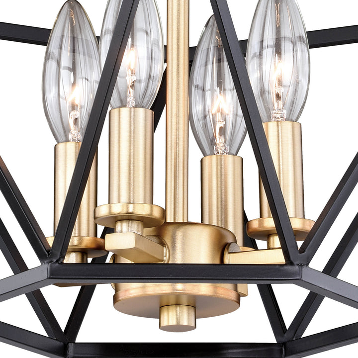 Vaxcel Turin C0174 Ceiling Light - Noble Bronze and Natural Brass