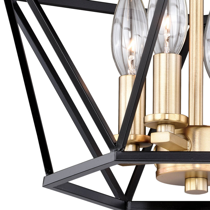 Vaxcel Turin C0174 Ceiling Light - Noble Bronze and Natural Brass