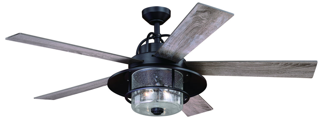 Vaxcel Charleston F0044 Ceiling Fan - New Bronze, Driftwood-Dark Maple/