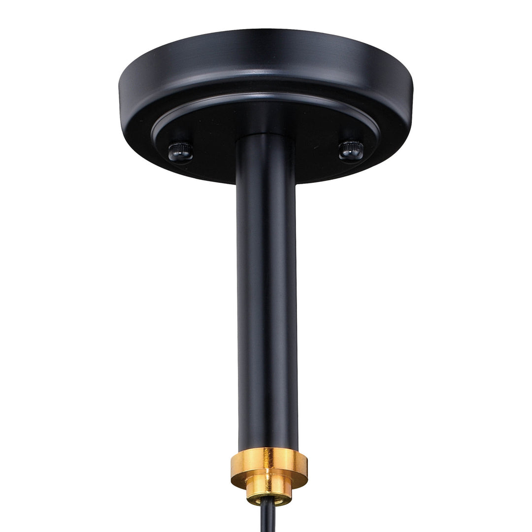 Vaxcel Kassidy P0232 Pendant Light - Black and Natural Brass