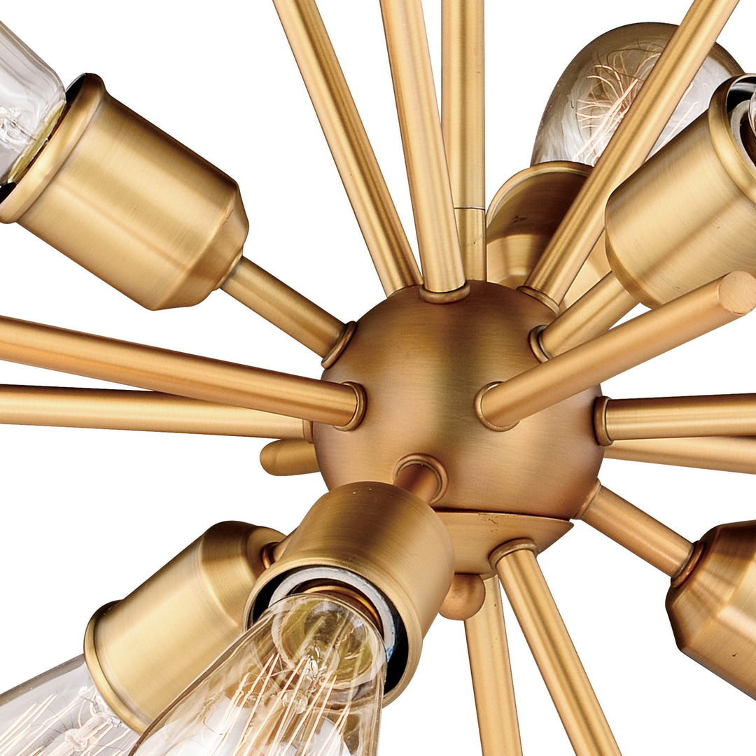 Vaxcel Estelle P0238 Pendant Light - Natural Brass