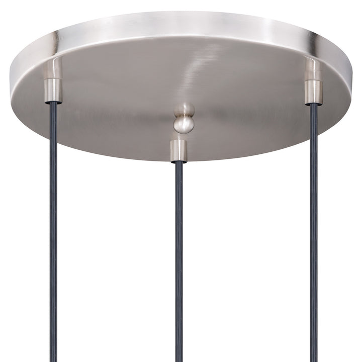 Vaxcel Millie P0250 Pendant Light - Satin Nickel and Oil Rubbed Bronze