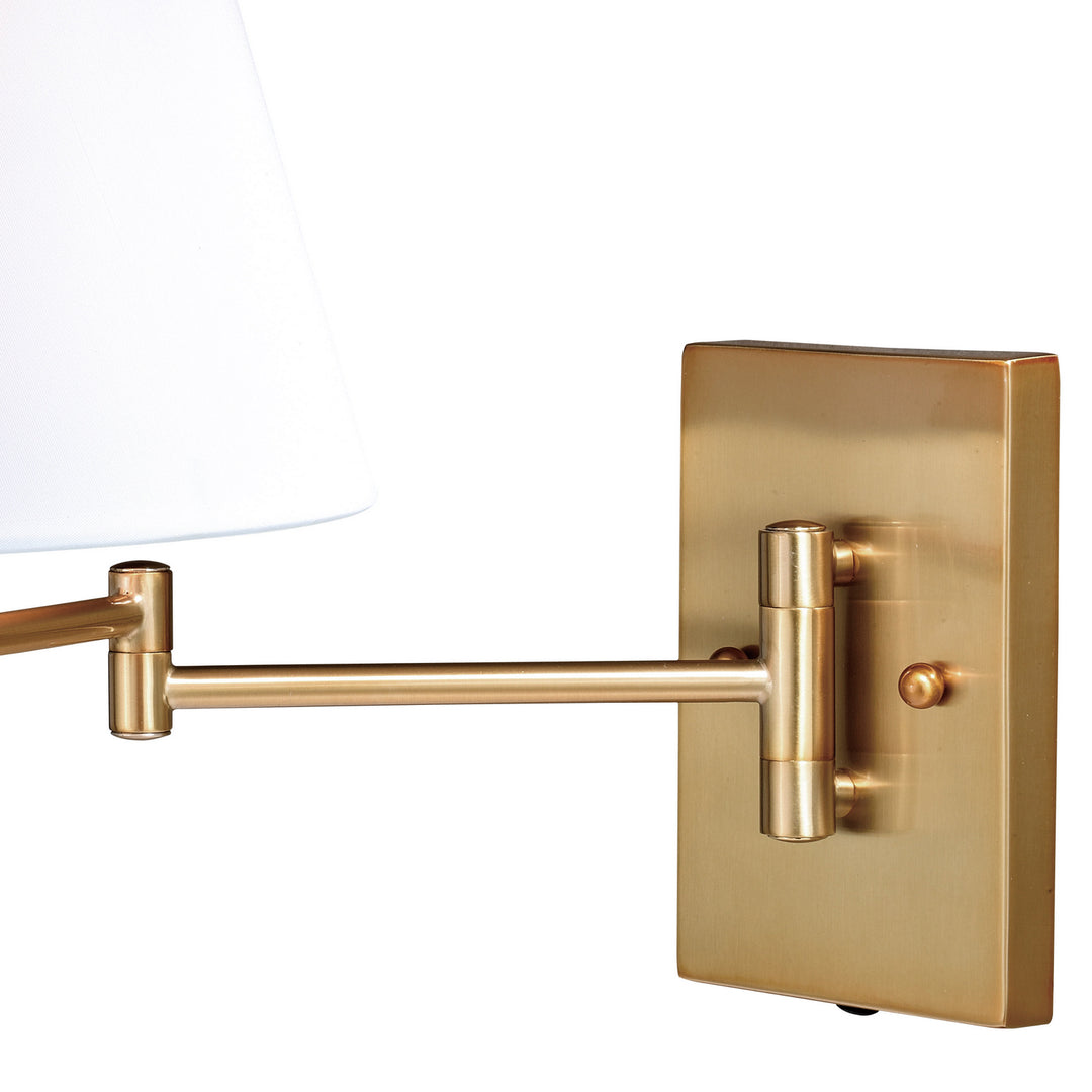 Vaxcel Lighting W0261 Chapeau One Light Swing Arm Wall Light Lamp Brass