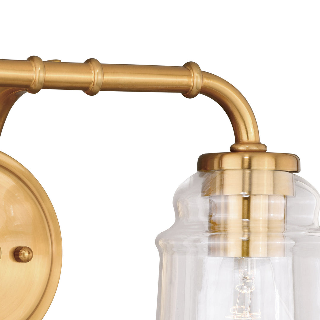 Vaxcel Toledo W0263 Bath Vanity Light 15 in. wide - Natural Brass